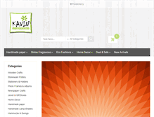 Tablet Screenshot of kavincrafts.com